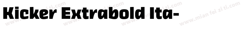 Kicker Extrabold Ita字体转换